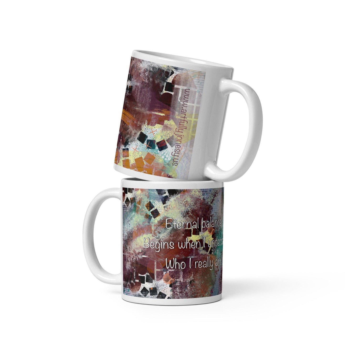 Eternal Balance Haiku Art Mug - Artfully Jonesy Designs