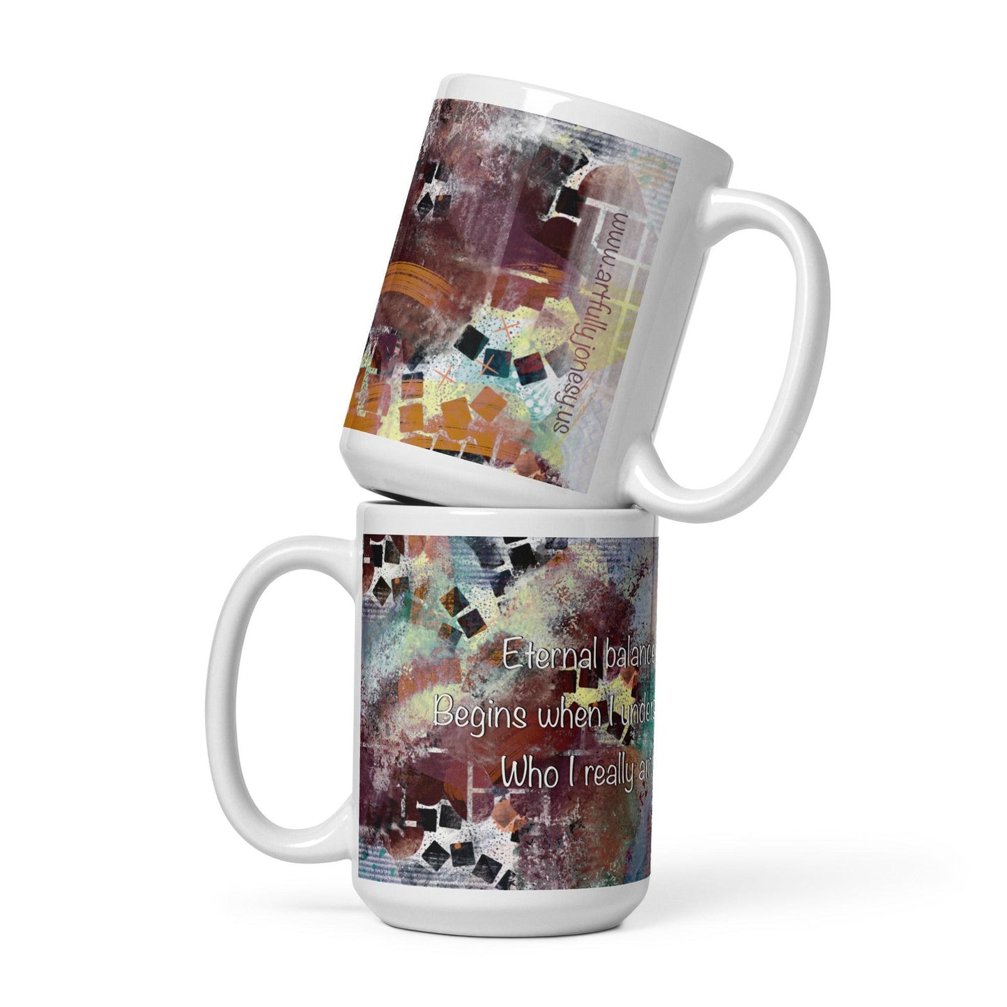 Eternal Balance Haiku Art Mug - Artfully Jonesy Designs
