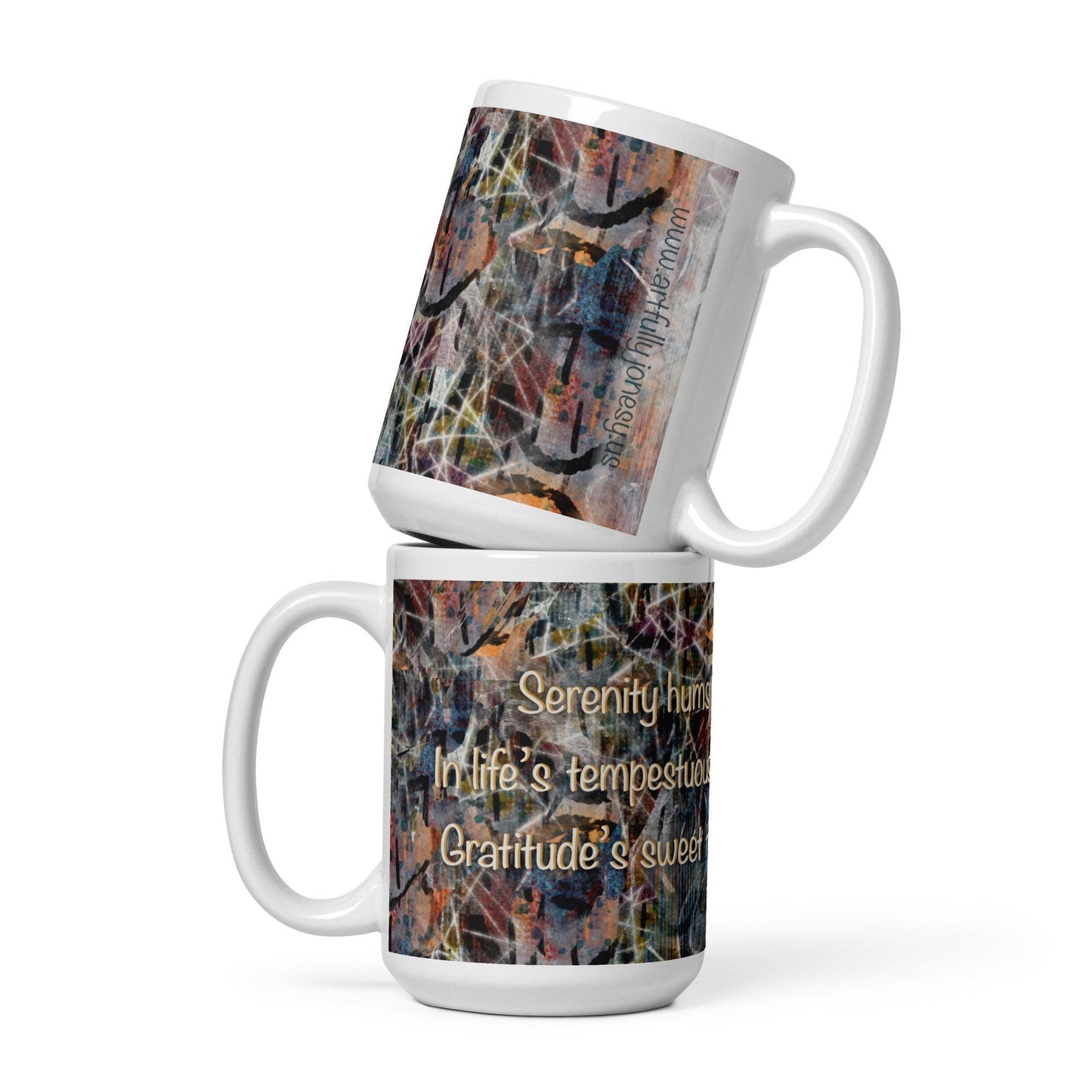 Serenity Whispering Haiku Art Mug - Artfully Jonesy Designs