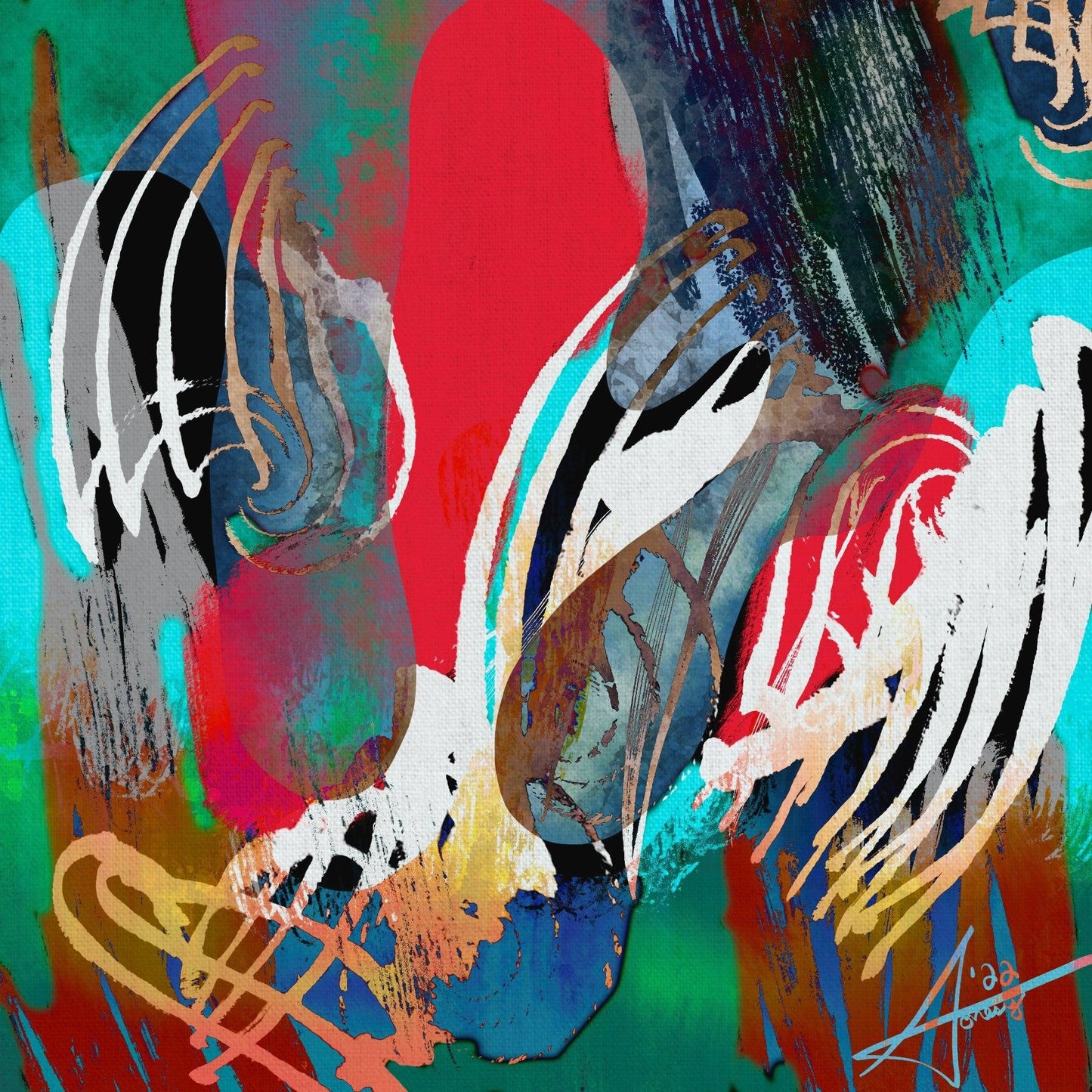 Charisma (30"×30") - Artfully Jonesy Designs